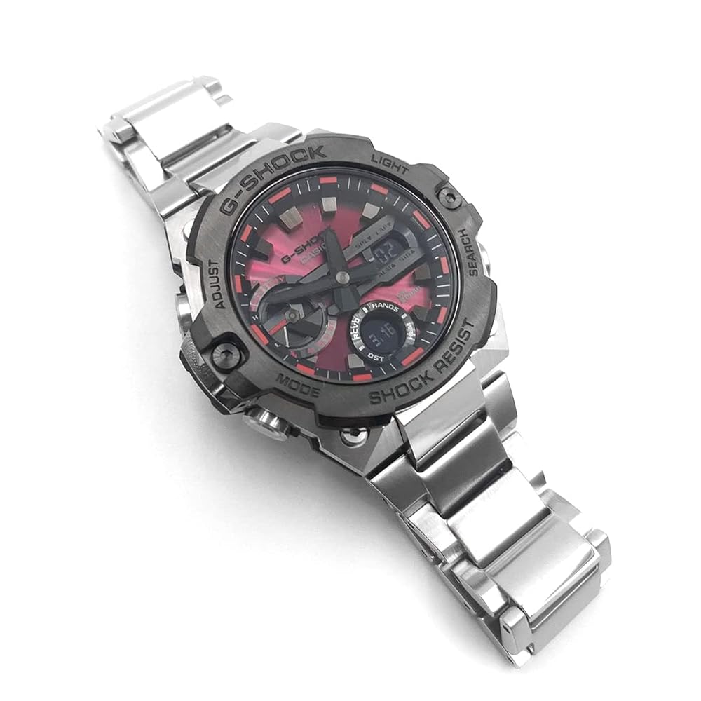 Casio Analog-Digital Red Dial Men's Watch-GST-B400AD-1A4DR